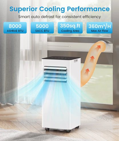 Airedual Pro Portable Air Conditioner | 8000 BTU True Compressor