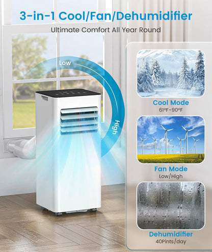 Airedual Pro Portable Air Conditioner | 8000 BTU True Compressor