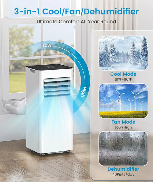 Airedual Pro Portable Air Conditioner | 8000 BTU True Compressor