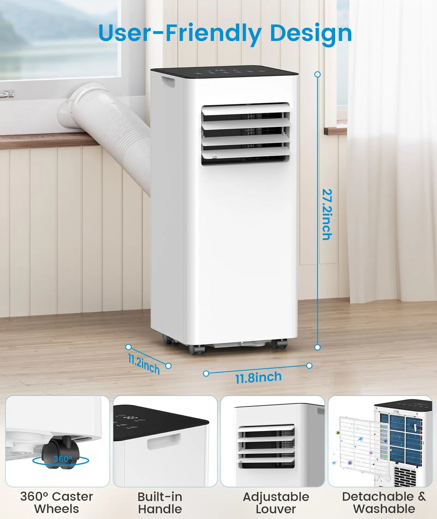 Airedual Pro Portable Air Conditioner | 8000 BTU True Compressor