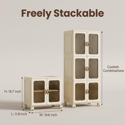 Portable Transparent Wardrobe Closet StorageOrganizer for Clothes Folding Plastic Wardrobewith Magnetic Door and Easy Assembly climavate