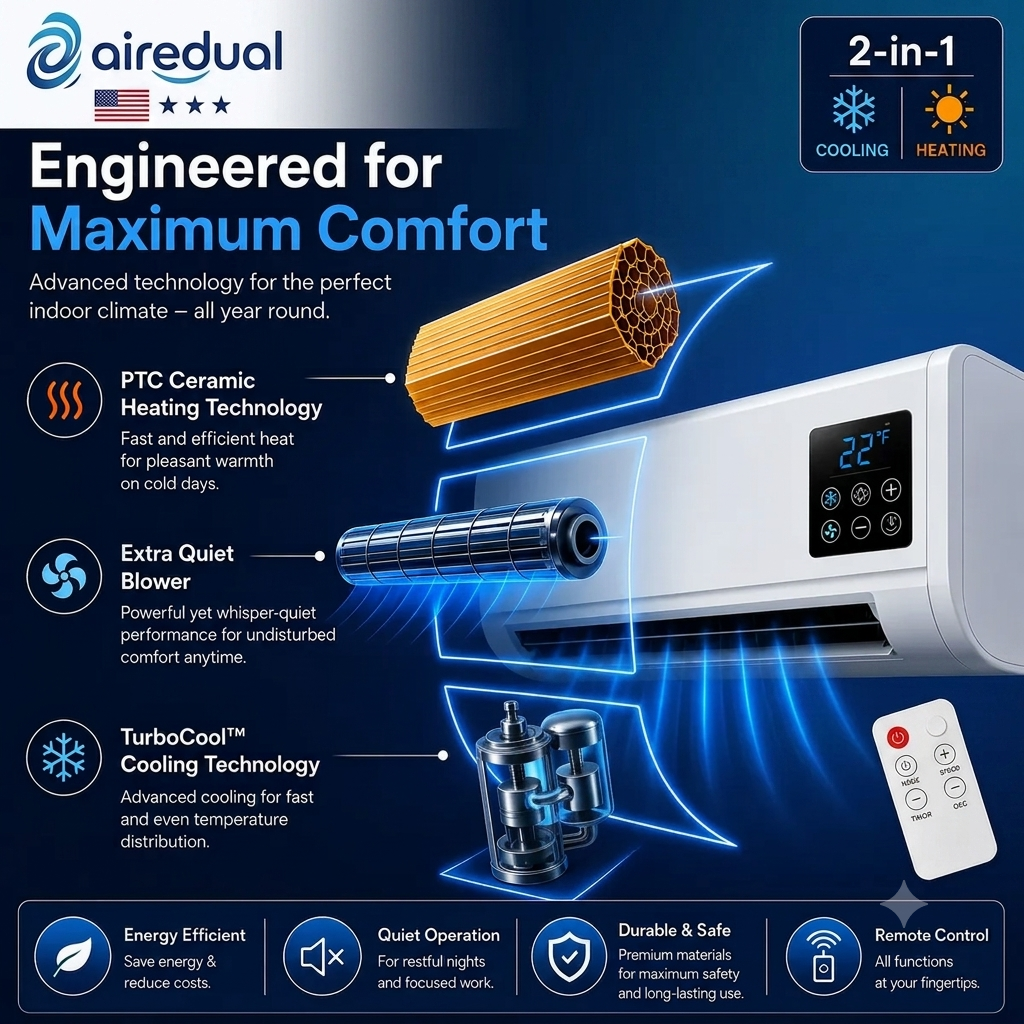 Airedual™❄️Multifunctional Wall Air Conditioner