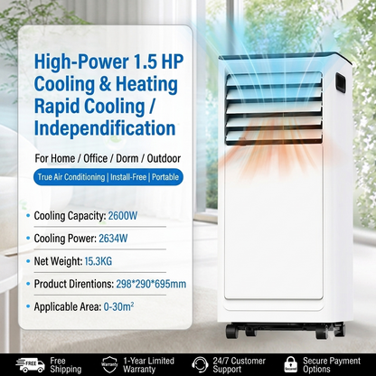 Airedual Pro Portable Air Conditioner | 8000 BTU True Compressor